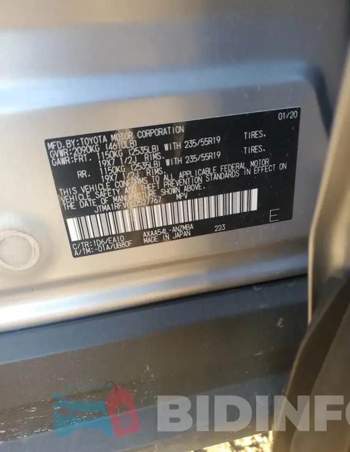JTMA1RFV0LD527767 Photo# 13