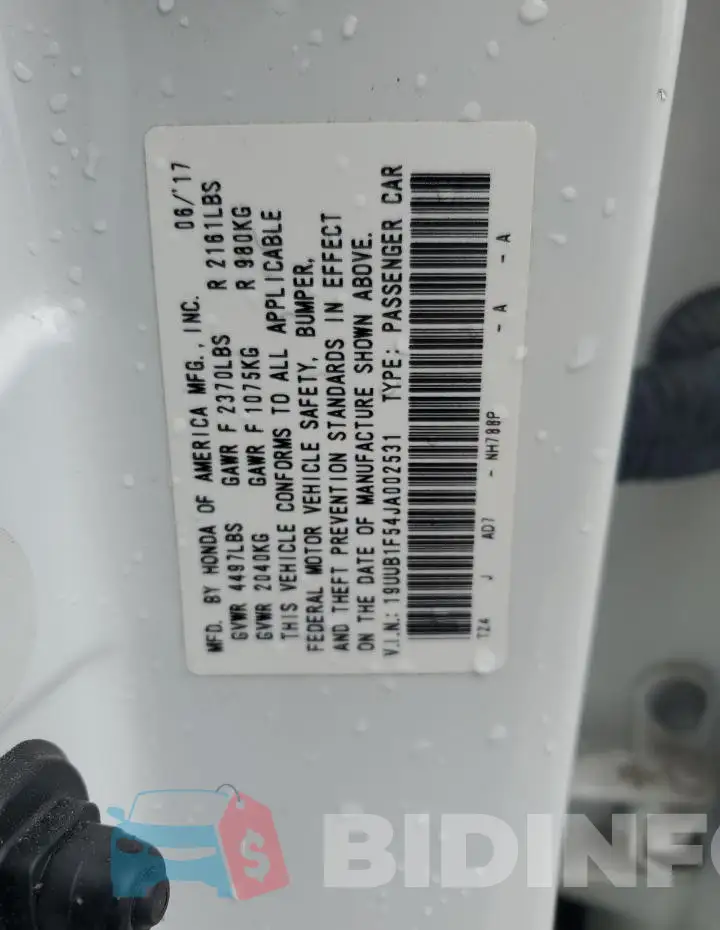 19UUB1F54JA002531 Photo# 12