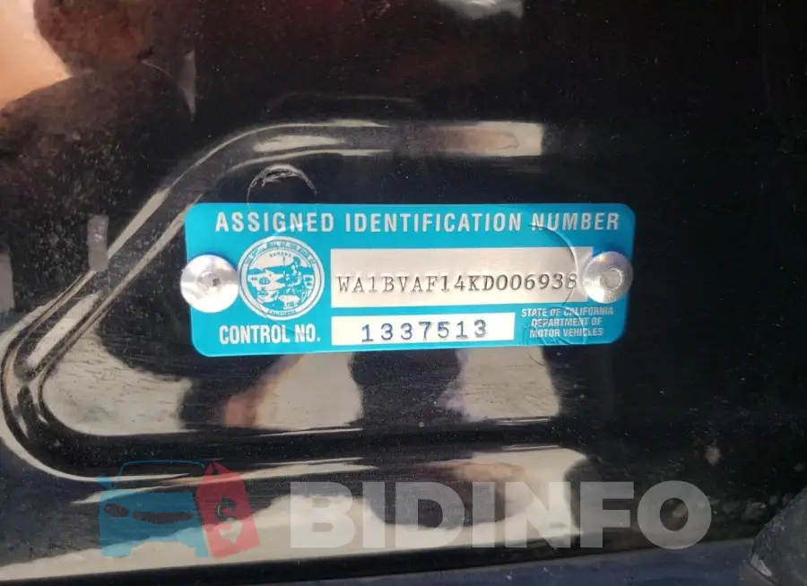 WA1BVAF14KD006938 Photo# 13