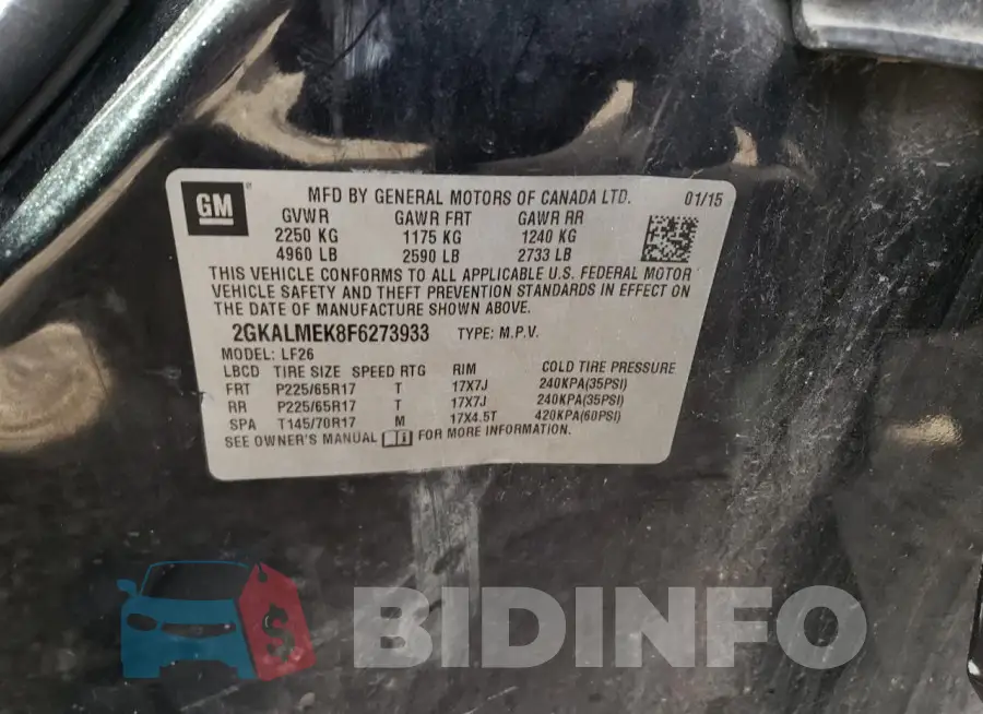 2GKALMEK8F6273933 Photo# 13