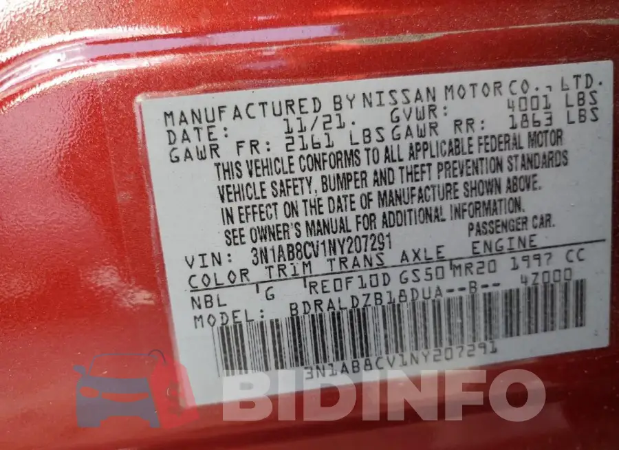3N1AB8CV1NY207291 Photo# 12