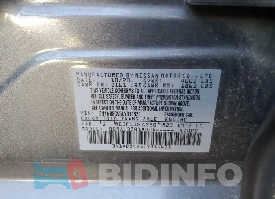 3N1AB8CV5LY311621 Photo# 12