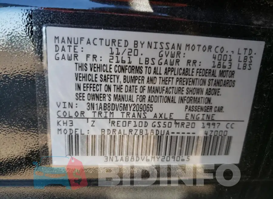 3N1AB8DV6MY209065 Photo# 12