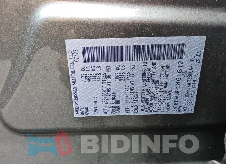 5N1BT3AB8PC861612 Photo# 14