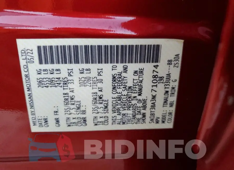5N1BT3BA3NC710874 Photo# 14
