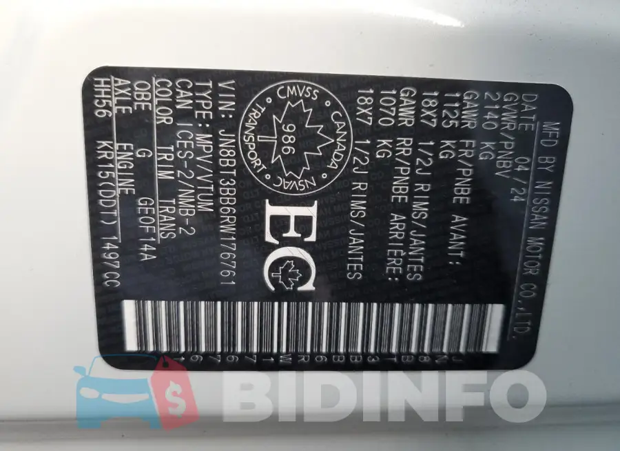 JN8BT3BB6RW176761 Photo# 14