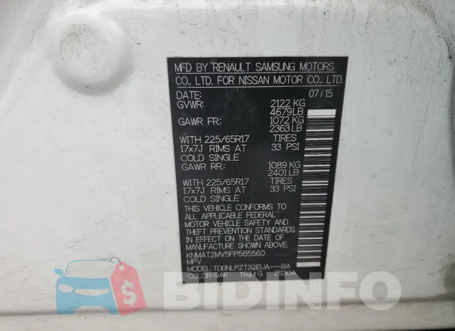 KNMAT2MV5FP585560 Photo# 13