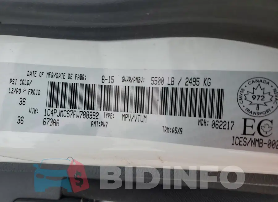 1C4PJMCS7FW788992 Photo# 13