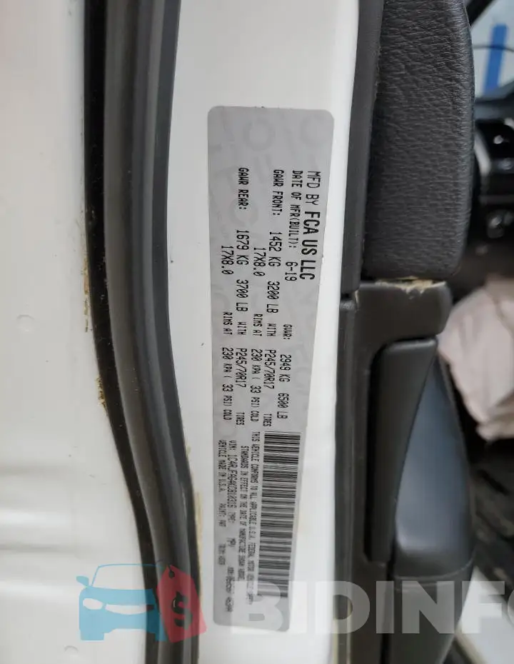1C4RJFAG4KC810316 Photo# 12