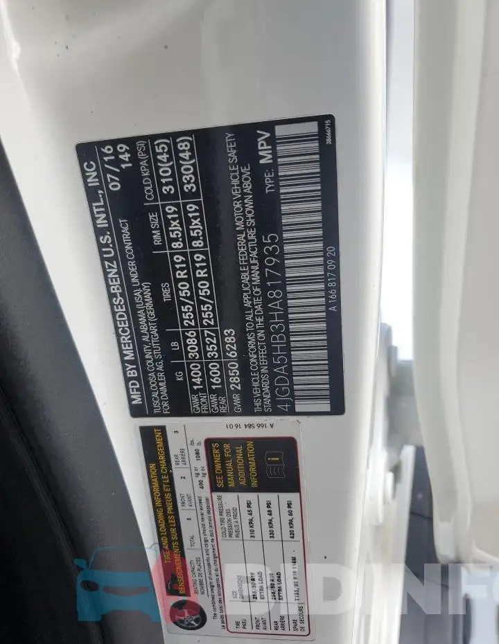 4JGDA5HB3HA817935 Photo# 14