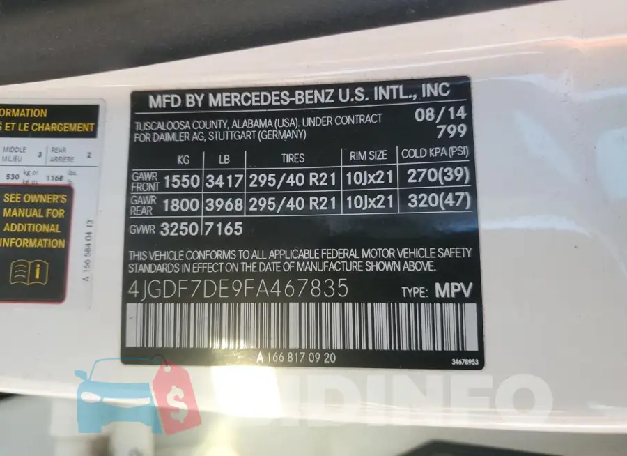 4JGDF7DE9FA467835 Photo# 13