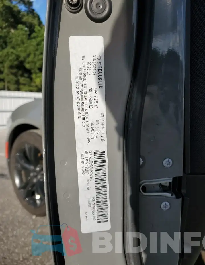2C3CDXBG6JH252972 Photo# 12