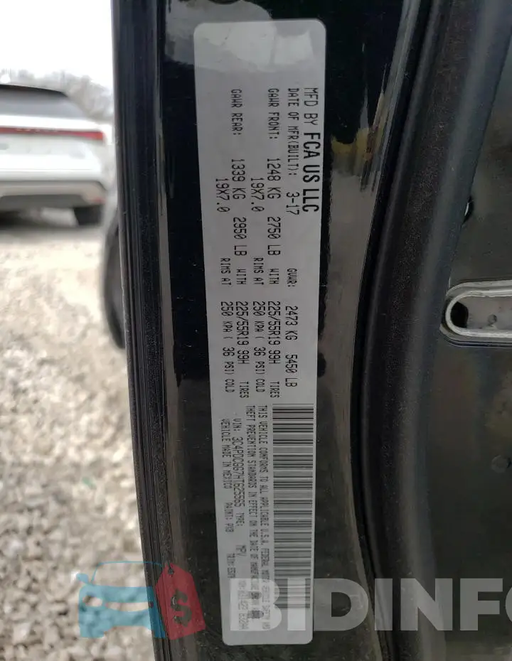 3C4PDCGG7HT625565 Photo# 13