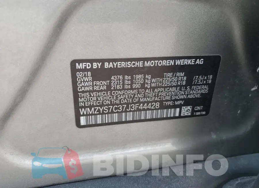 WMZYS7C37J3F44428 Photo# 12