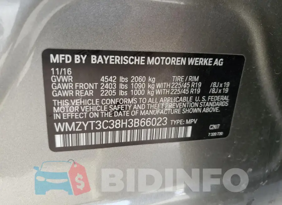 WMZYT3C38H3B66023 Photo# 12