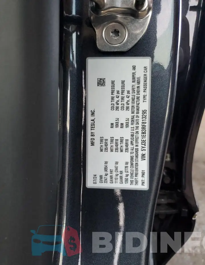 5YJ3E1EB3RF813295 Photo# 13