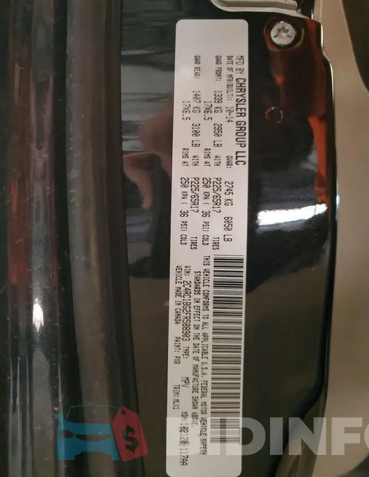2C4RC1BG2FR588903 Photo# 14