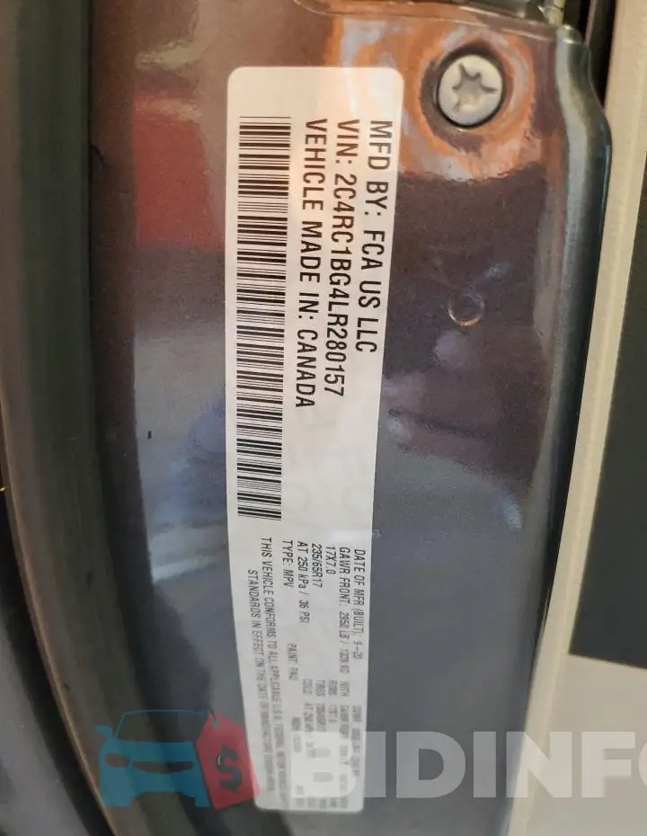 2C4RC1BG4LR280157 Photo# 13