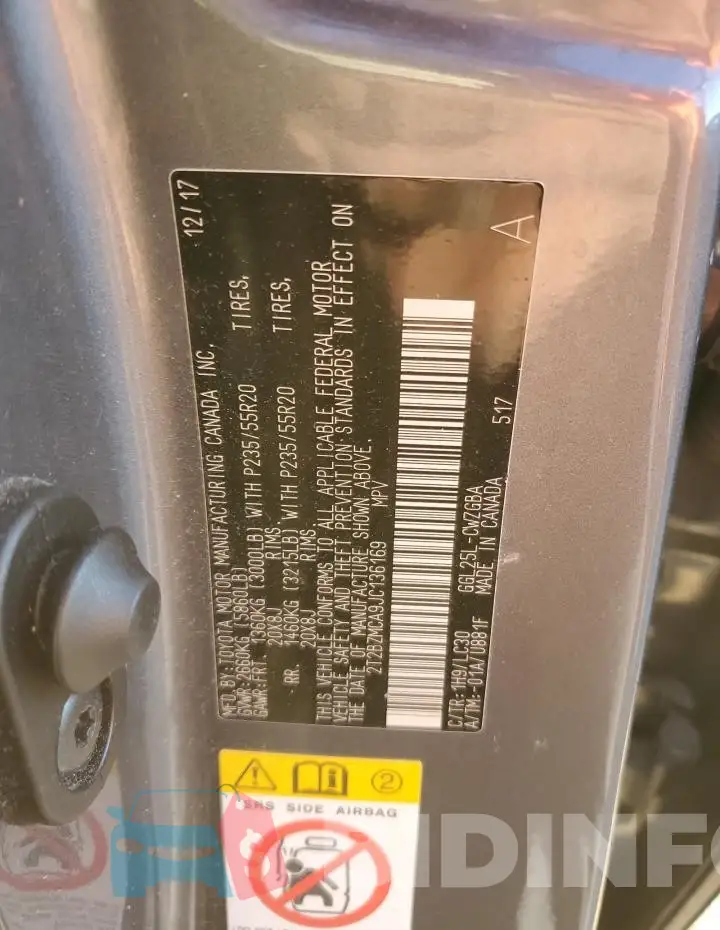 2T2BZMCA9JC136169 Photo# 13