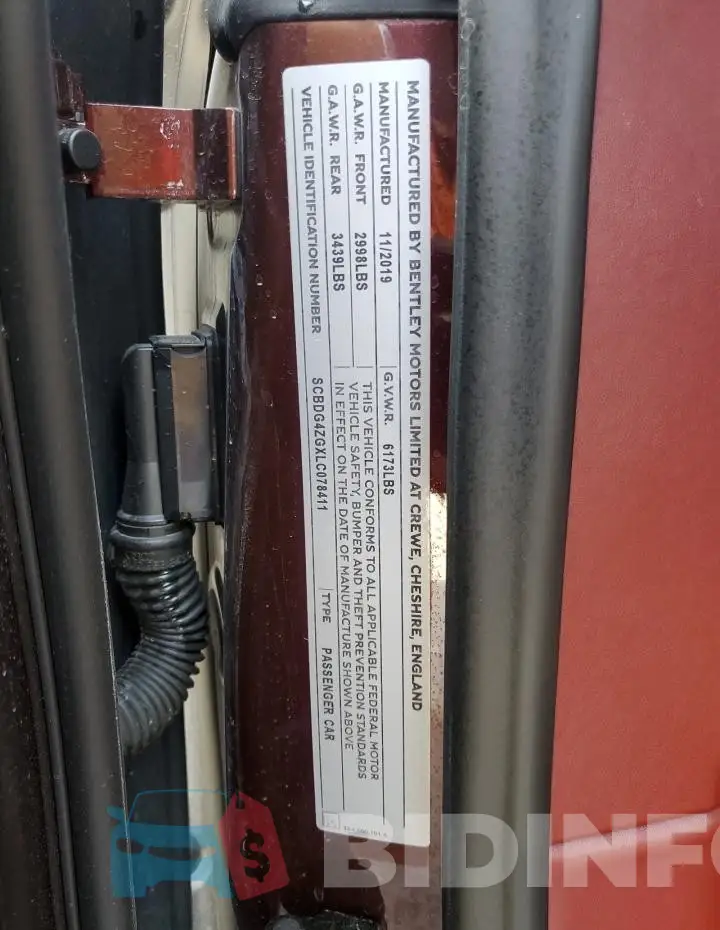 SCBDG4ZGXLC078411 Photo# 13