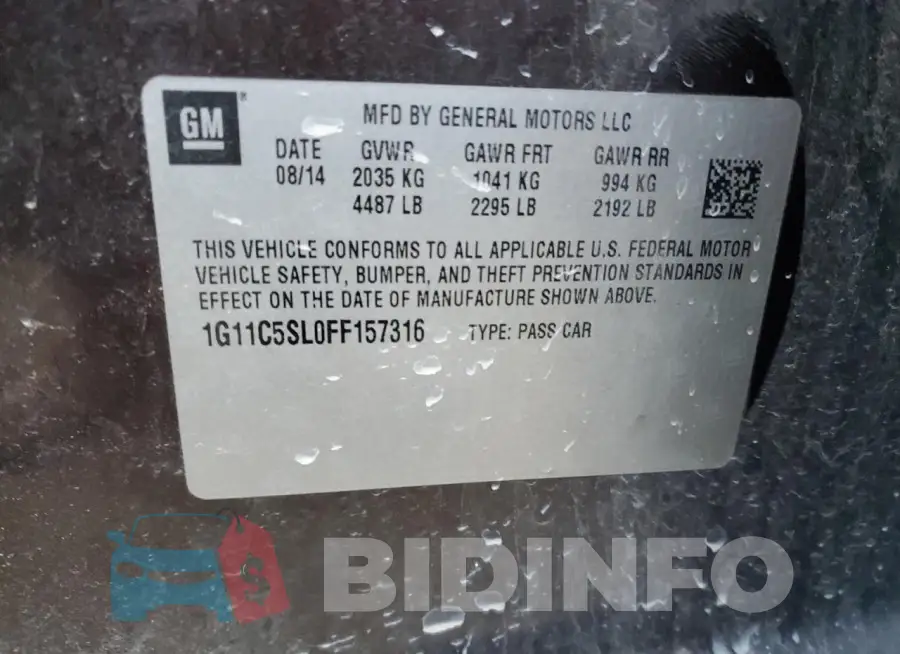 1G11C5SL0FF157316 Photo# 12