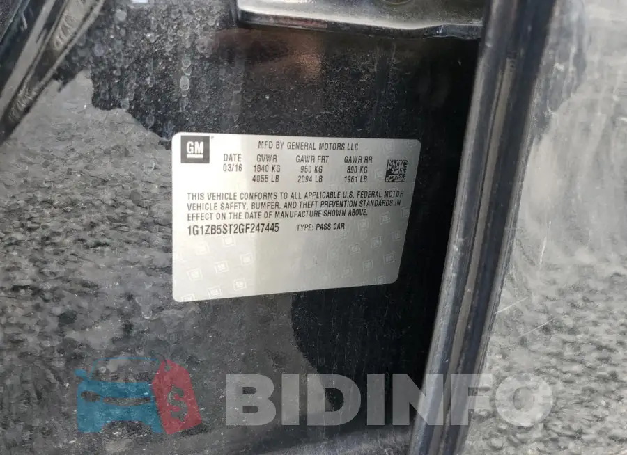 1G1ZB5ST2GF247445 Photo# 12