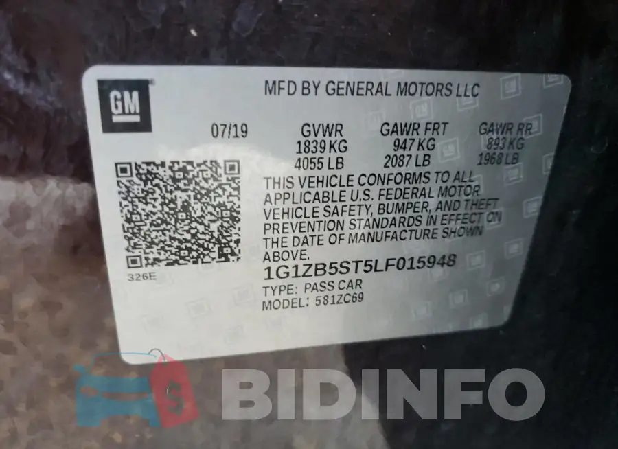 1G1ZB5ST5LF015948 Photo# 12