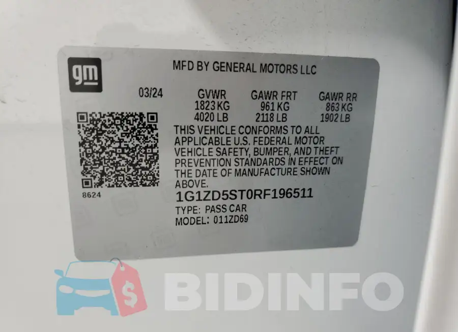 1G1ZD5ST0RF196511 Photo# 12