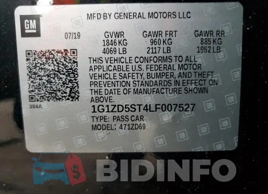 1G1ZD5ST4LF007527 Photo# 12