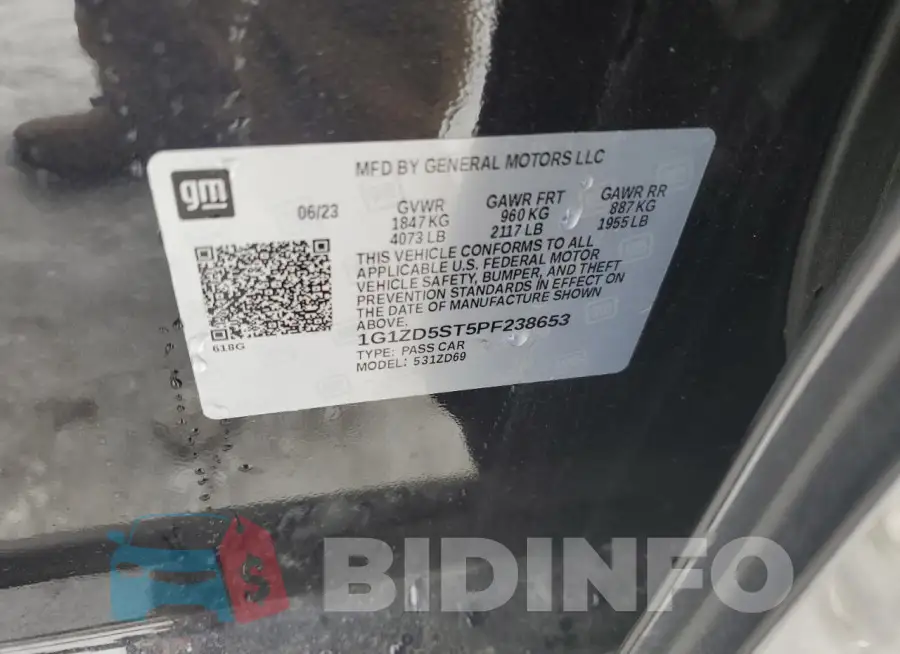 1G1ZD5ST5PF238653 Photo# 13