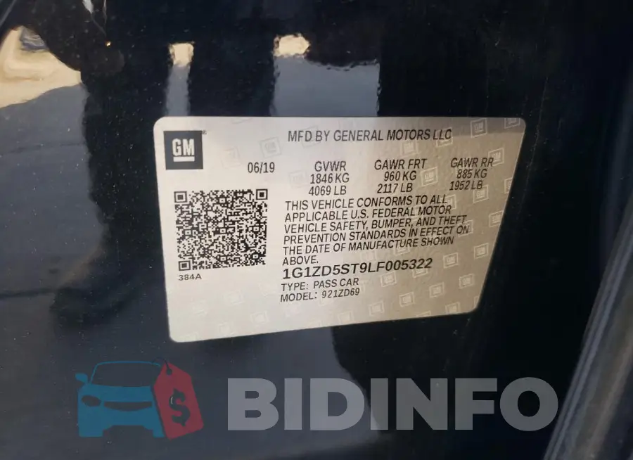 1G1ZD5ST9LF005322 Photo# 12