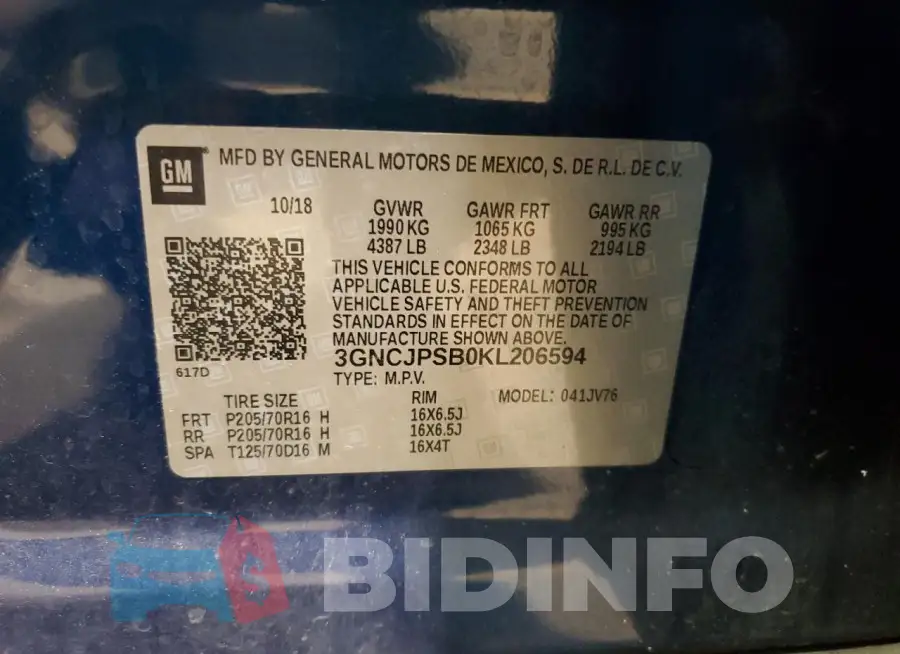 3GNCJPSB0KL206594 Photo# 14