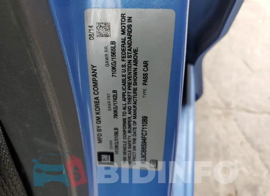 KL8CB6S94FC711089 Photo# 12