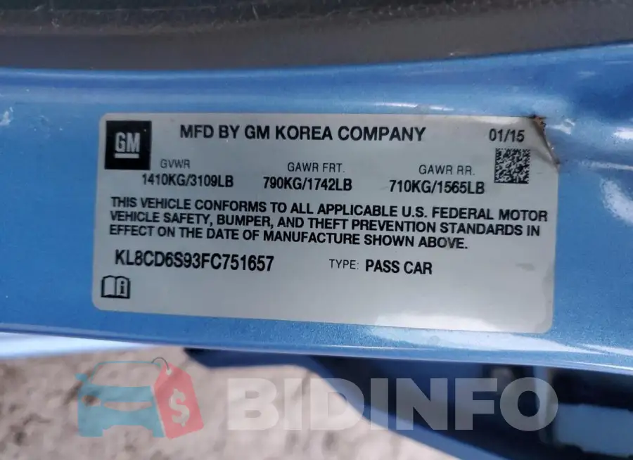 KL8CD6S93FC751657 Photo# 12