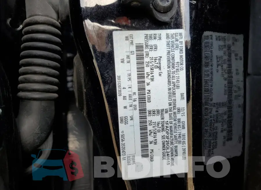 1FADP3F26GL248615 Photo# 12