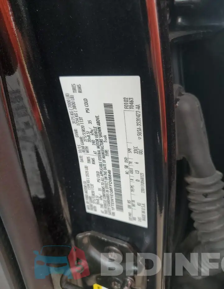 1FTEW1EG8FFD08846 Photo# 12