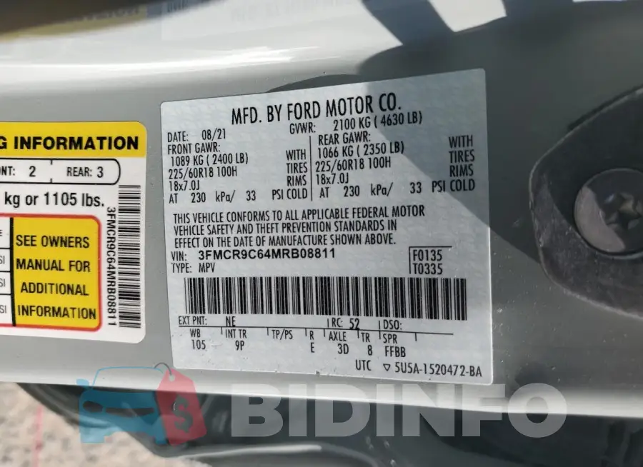 3FMCR9C64MRB08811 Photo# 14