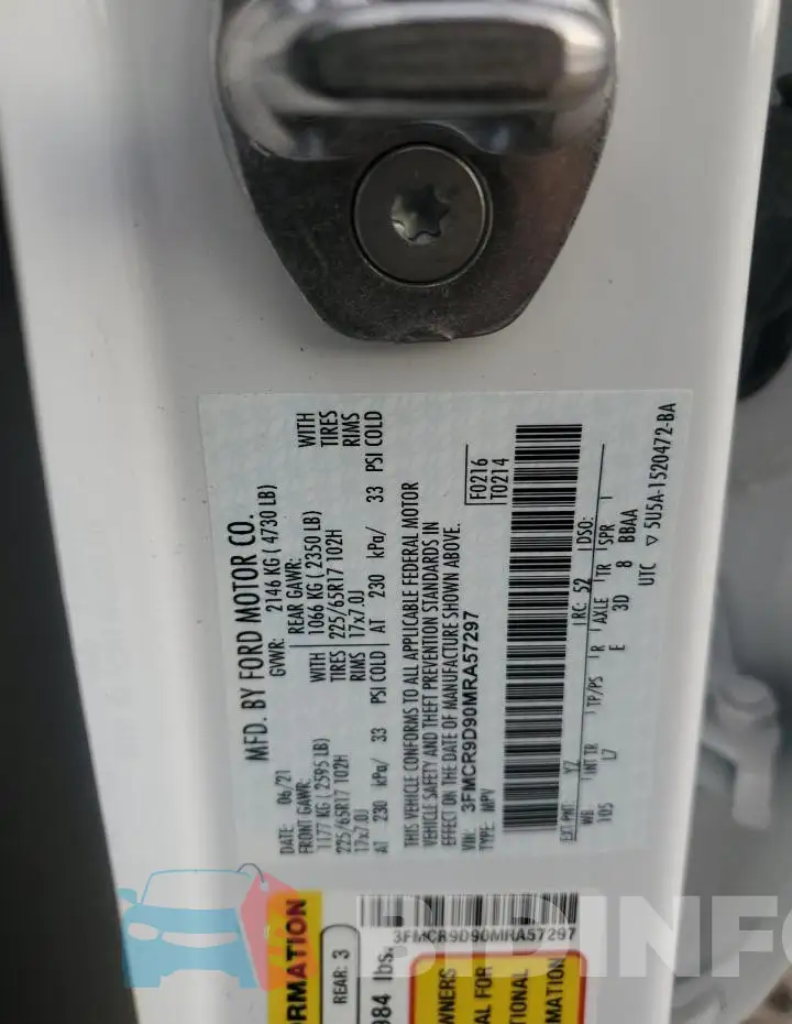 3FMCR9D90MRA57297 Photo# 13