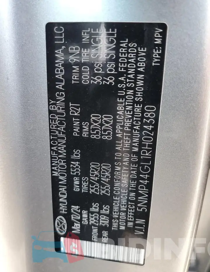 5NMP44GL1RH024380 Photo# 13