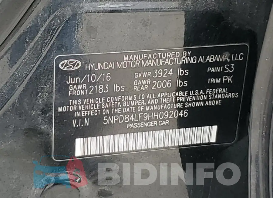 5NPD84LF9HH092046 Photo# 13