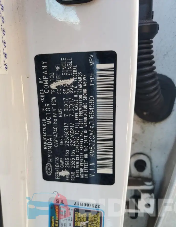 KM8J2CA4XJU684580 Photo# 12