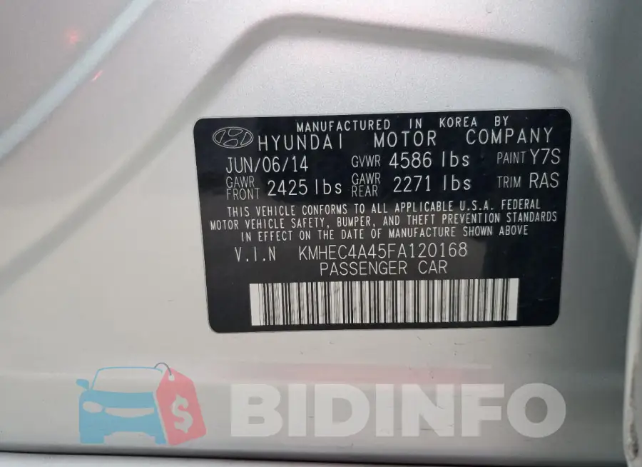 KMHEC4A45FA120168 Photo# 12