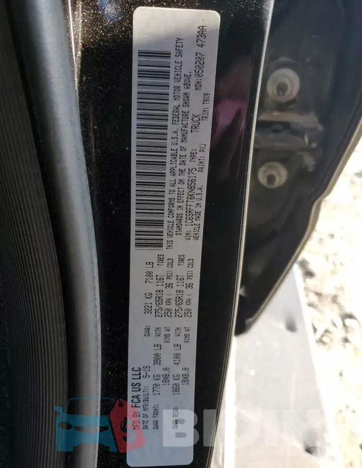 1C6SRFFT6KN856175 Photo# 12