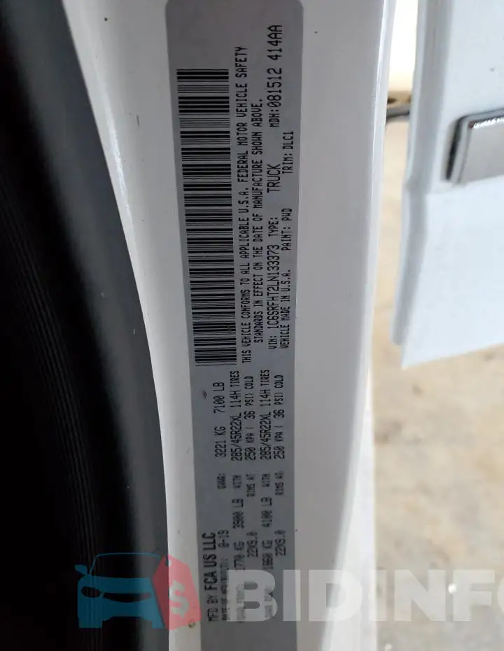 1C6SRFHT2LN133373 Photo# 13