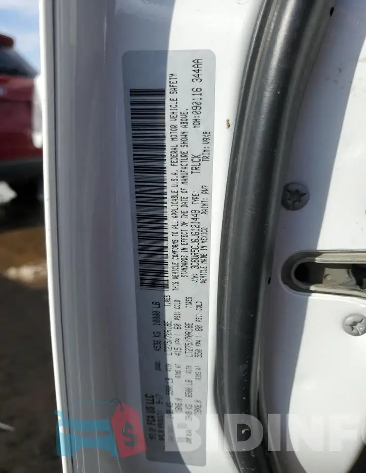 3C6UR5CJ6JG121449 Photo# 12