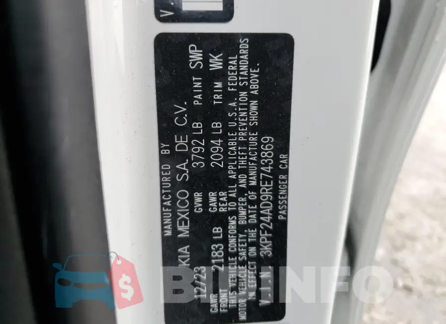 3KPF24AD9RE743869 Photo# 13