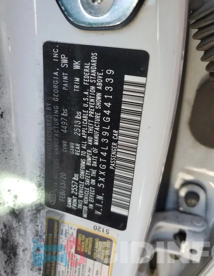 5XXGT4L39LG441339 Photo# 12