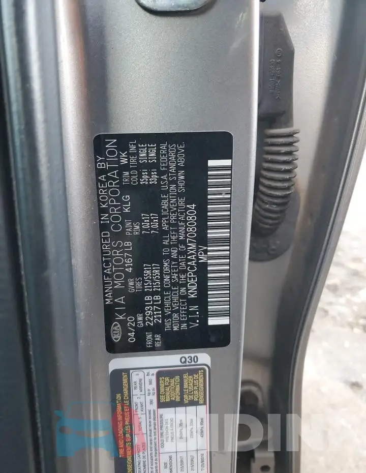 KNDEPCAAXM7080804 Photo# 14