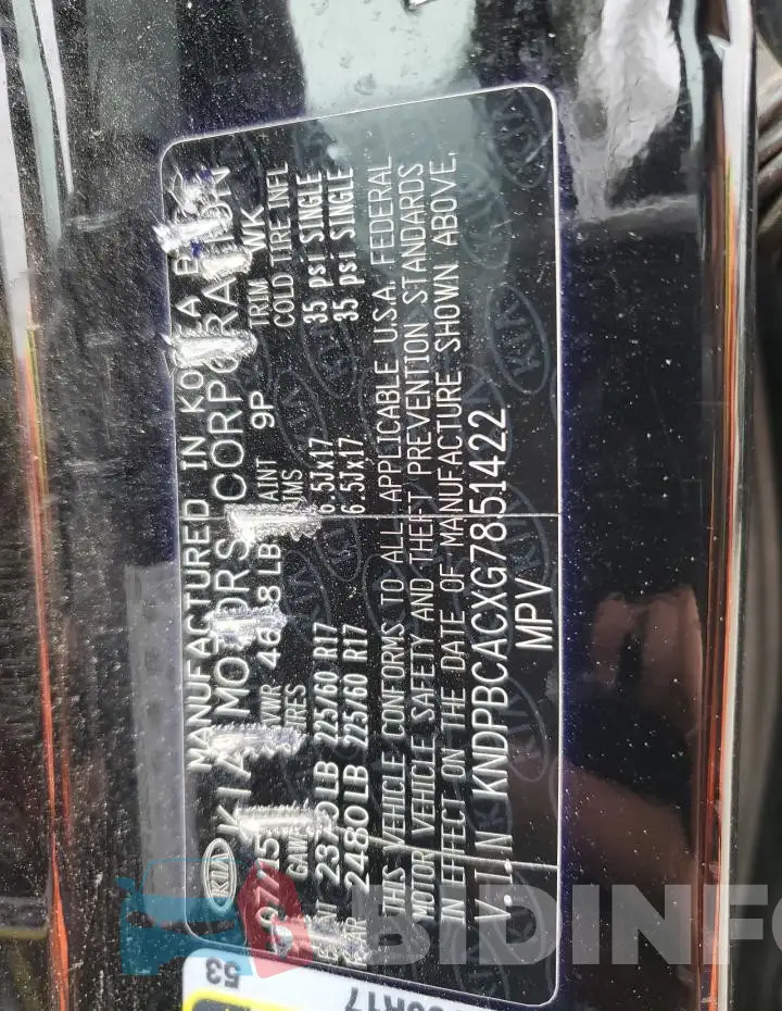KNDPBCACXG7851422 Photo# 13