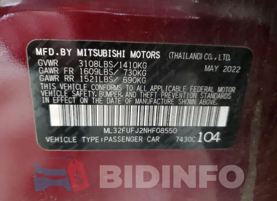 ML32FUFJ2NHF08550 Photo# 12